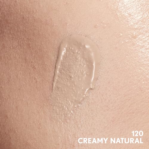 COVERGIRL Clean Invisible Foundation Makeup, Dewy & Glowy Finish, Buildable Coverage, Skin-Like Smooth Look, Vegan, Creamy Natural, 1oz