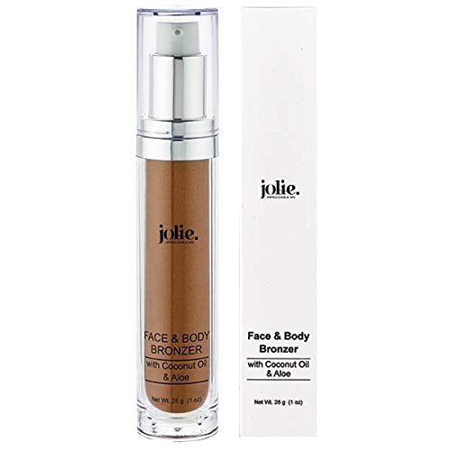 Jolie Face & Body Bronzer with Coconut Oil & Aloe Vera - Subtle Shimmer (28g) : 28g