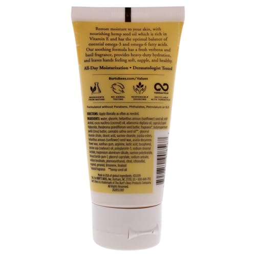 Burt's Bees Hemp Hand Cream for Unisex - 2.5 oz Cream (I0099380)