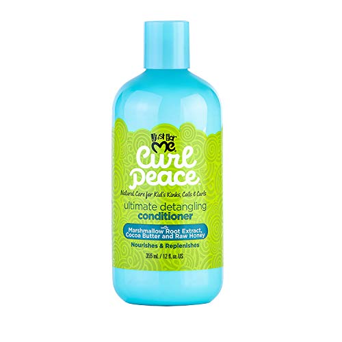 Just For Me Curl Peace Ultimate Detangling Conditioner (3 Pack) - Nourishes & Replenishes, Contains Marshmallow Root Extract, Cocoa Butter & Raw Honey, Sulfate Free, No Animal Testing, 12 oz