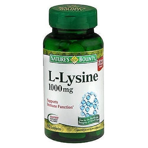 Nature's Bounty L-Lysine 1000 Mg Tablets 60 Ea (Pack of 4)
