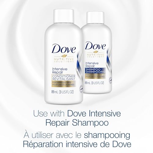 Dove Travel Essentials Shampoo and Conditioner Set – Dove Nutritive Solutions Intensive Repair for Damaged Hair, 3 Oz Ea