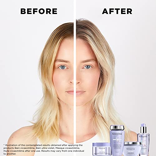 Kerastase Blond Absolu Cicaplasme Heat Protecting Hair Serum | For Lightened, Highlighted and Grey Hair | Fortifies and Nourishes | With Hyaluronic Acid | 5.1 Fl Oz