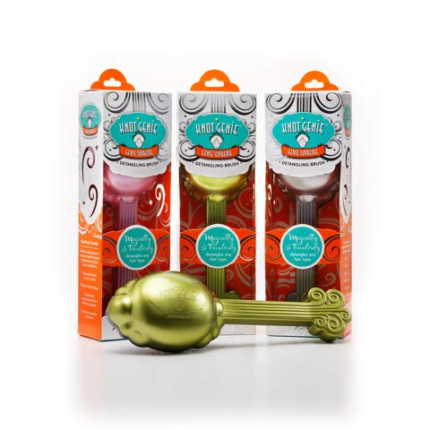 Knot Genie Supreme Detangling Brush, Soothing Silver