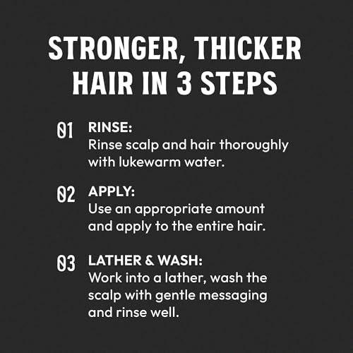 MARO17 Black+ Shampoo - Mens Shampoo for Gray Hair Reversal - Sulfate Free + DHT Blocker, Royal Jelly & Collagen for Thicker, Darker Hair - Protects Follicles, Promotes Growth, & Prevents Greying