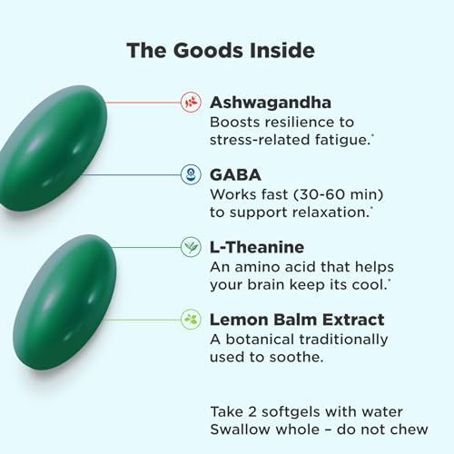 OLLY Ultra Goodbye Stress Softgels, 60ct