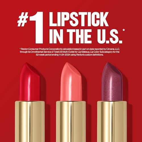 Revlon Super Lustrous Lipstick, Creamy Formula For Soft, Fuller-Looking Lips, Moisturized Feel, 225 Rose Wine, 0.15 oz