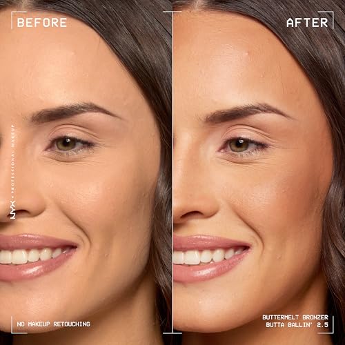 NYX PROFESSIONAL MAKEUP Matte Buttermelt Bronzer, Longwear Face Makeup with Up to 12 Hours of Wear, Vegan Formula - Butta Ballin