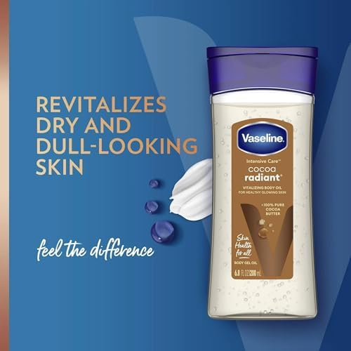 Vaseline Intensive Care Cocoa Radiant Body Gel Oil, 6.8 Ounce