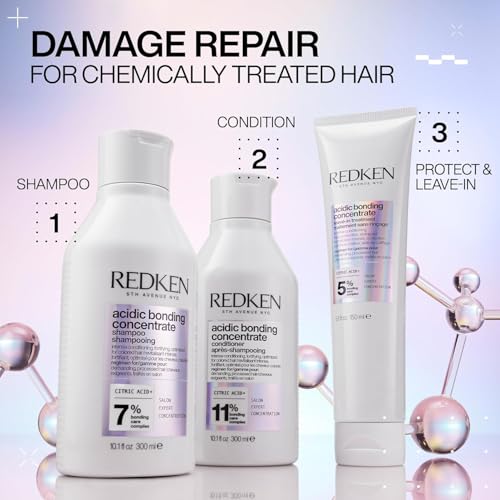 Redken Bonding Conditioner for Damaged Hair Repair | Acidic Bonding Concentrate | For All Hair Types | 1 Fl. Oz.