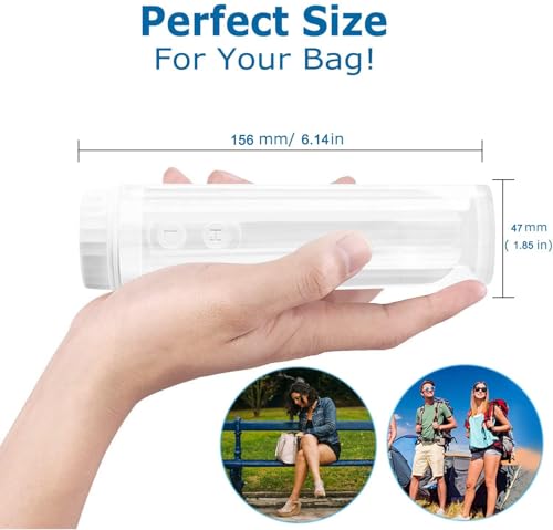 [2nd Generation] Portable Travel Bidet by GUSTYLE, IPX6 Waterproof Electric Bidet Sprayer with Automatic Decompression Film and Nozzle 180 Degree Adjustment (140ml)