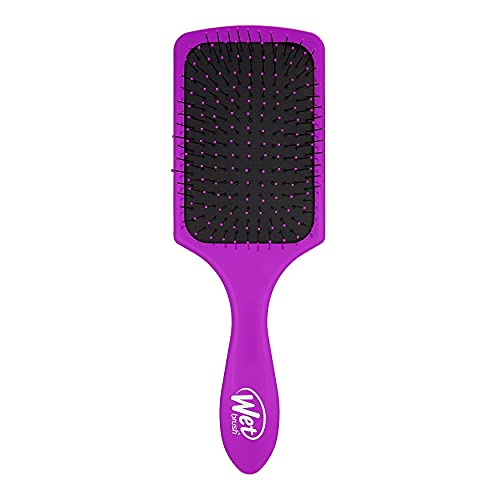Wet Brush Paddle Detangler Hair Brush, Purple, Ultra-Soft IntelliFlex Bristles with AquaVent Design, Great For Treatment & Mask Application, Women, Men, Wet, Dry and Damaged Hair