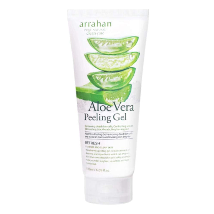 arrahan AloeVera Peeling Gel 180ml / 6.09 fl.oz Skin moisturizing, complexion clear. Skin soothing. Moisture replenishment, skin crystallization.