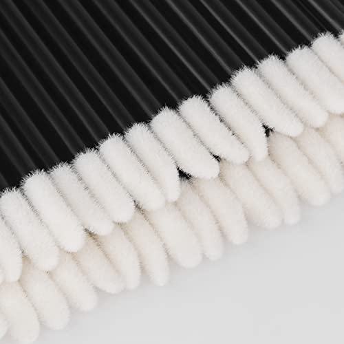 500PCS Lip Wands Applicators Disposable - Vaincre Lip Brush, Lipstick Lint Free Brush Makeup Gloss Wands, Makeup Applicator Beauty Tool Kits Black