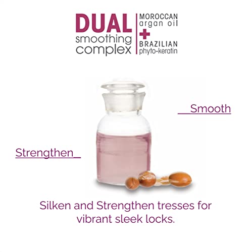 GIOVANNI 2chic Ultra-Sleek Conditioner - Brazilian Phyto-Keratin & Moroccan Argan Oil, Anti-Frizz Formula, Coconut, Shea Butter, Pro-Vitamin B5, Color Safe, Paraben Free - 24 oz