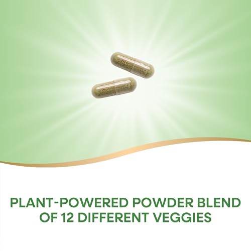 Nature's Way Garden Veggies, Veggie Powder Blend, 900 mg per 2-Capsule Serving, 60 Vegan Capsules (Packaging May Vary)