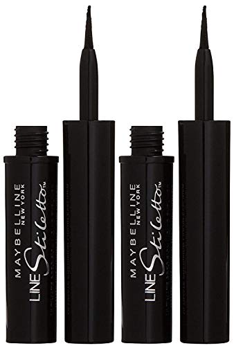 Maybelline Line Stiletto Ultimate Precision Liquid Eyeliner - Blackest Black - 2 Pack