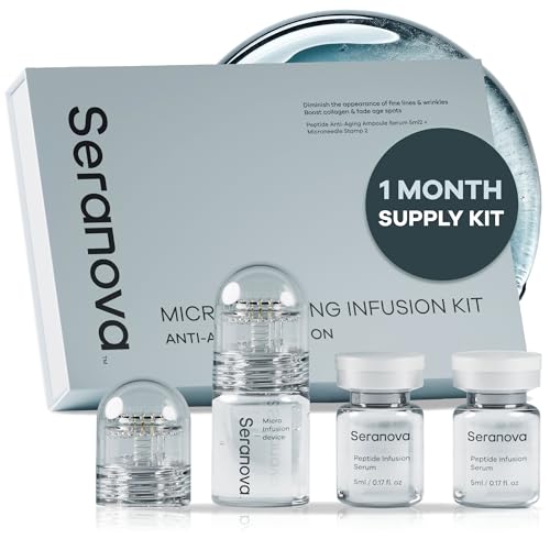 Seranova Micro Infusion for Skin Care, Facial Moisturizing Essence, Serum Smooth Skin Facial Serum for All Skin Types, 1-Month Supply