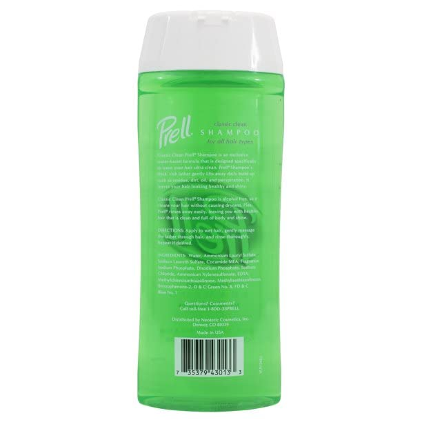 Prell Shampoo, Classic Clean 13.50 oz (Pack of 4)