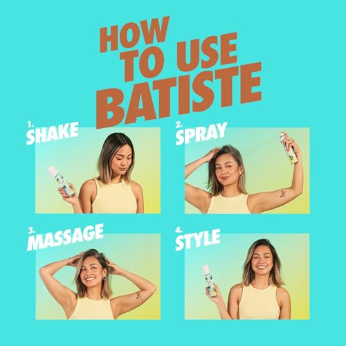 Batiste Dark Dry Shampoo, Waterless shampoo, 3.81oz 3 pack