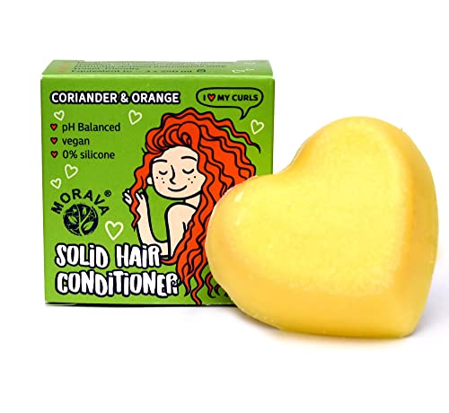 Morava Conditioner Bar for Curly Hair with Marshmallow Root Extract, Shea and Cocoa Deep Conditioner, Vitamin B5, Bar for Hair with Sustainable Ingredients, Silicon free (for curly hair)