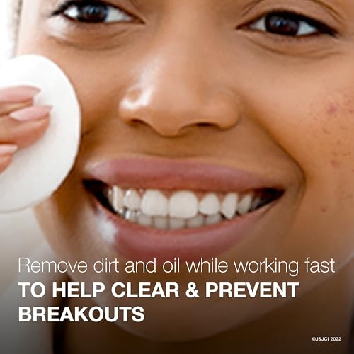 Neutrogena Rapid Clear Maximum Strength Acne Face Pads with 2% Salicylic Acid Acne Medication to Help Fight Breakouts, Oil-Free Facial Cleansing Pads for Acne-Prone Skin, 3 Pack