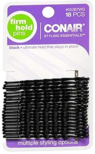 Scunci 55367 Black Styling Essentials Bobby Pins 18 Count