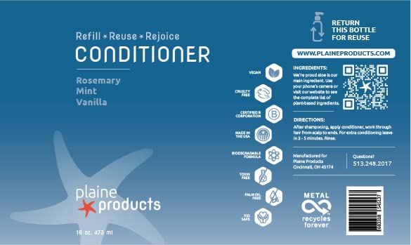 Eco-Friendly Shampoo and Conditioner - Rosemary, Mint, Vanilla - Sulfate Free, 16oz (Refill Bottles)