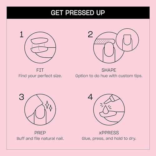 OPI On Point Baby Take a Vow | Short Squoval Nude Pastel Pink Press On Nails | With Nail Glue | Long Lasting, Reusable, Non-damaging