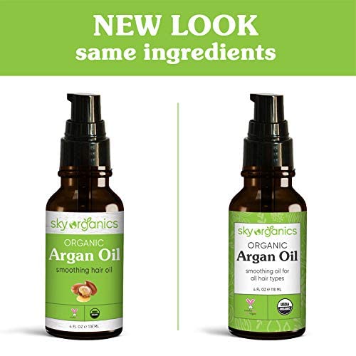 Sky Organics Best Moroccan Argan Oil By Sky Organics: Unrefined, 100% Pure, Cold-pressed, Organic Argan Oil From Morocco Moisturizing & Healing, for Dry Skin, Hair Conditioning, 4 oz