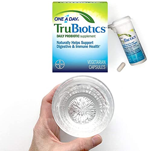 TruBiotics Daily Probiotic, 60 Capsules - Gluten Free, Soy Free Digestive + Immune Health Support Supplement for Men and Women