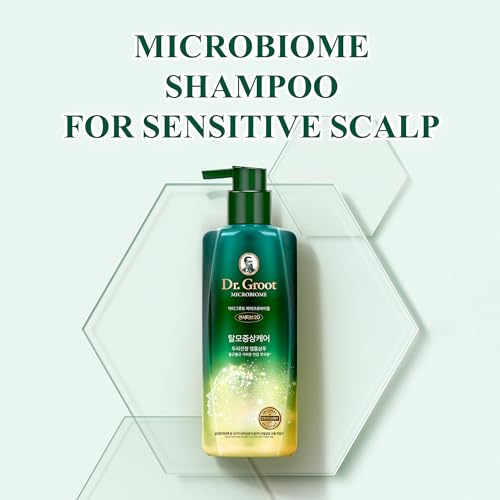 Dr. Groot Microbiome Shampoo (Sensitive20, 13.5fl oz) - Soothing Shampoo by LG Household. Clay Formula with Cica, Cypress, BHA, Biotin.