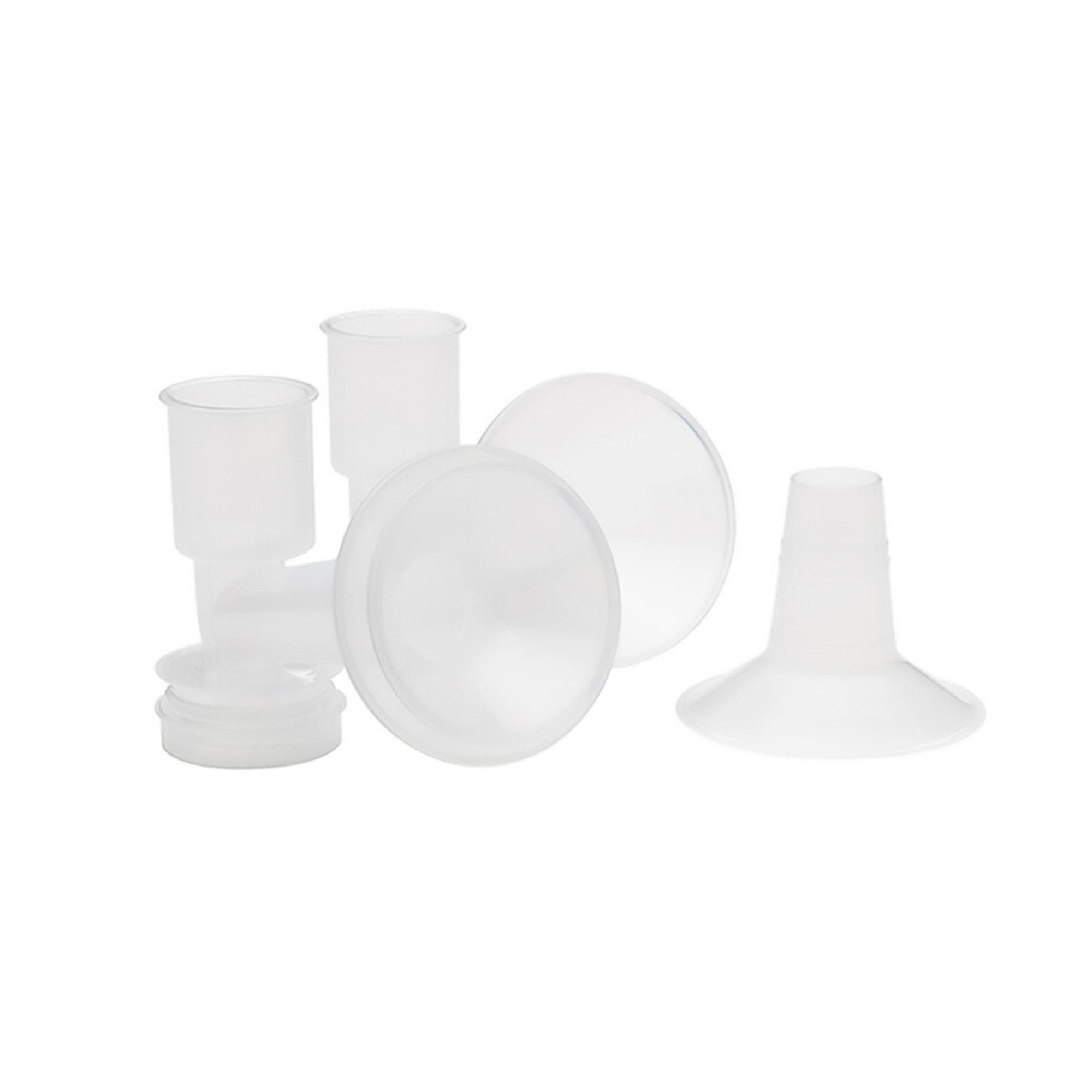 Ameda CustomFit Breast Flanges Medium/Large | Includes (2) 30.5mm Breast Pump Flanges & (2) 28.5mm Flange Inserts | Fits HygieniKit and MYA Joy, MYA Joy Plus & Pearl Breast Pumps | BPA and DEHP Free
