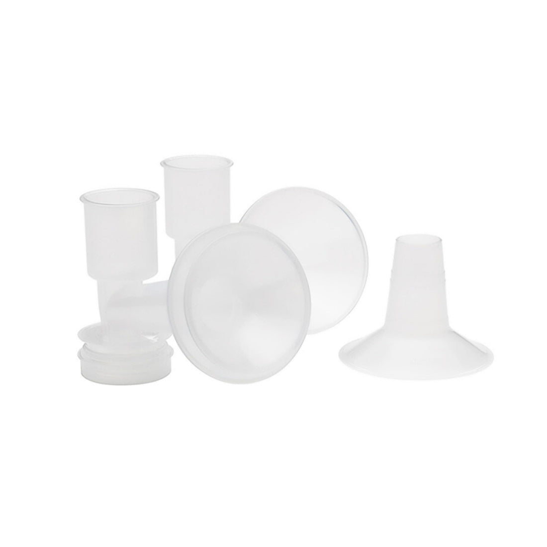 Ameda CustomFit Breast Flanges Medium/Large | Includes (2) 30.5mm Breast Pump Flanges & (2) 28.5mm Flange Inserts | Fits HygieniKit and MYA Joy, MYA Joy Plus & Pearl Breast Pumps | BPA and DEHP Free