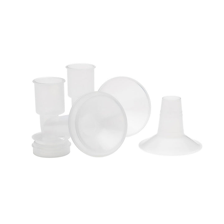 Ameda CustomFit Breast Flanges Medium/Large | Includes (2) 30.5mm Breast Pump Flanges & (2) 28.5mm Flange Inserts | Fits HygieniKit and MYA Joy, MYA Joy Plus & Pearl Breast Pumps | BPA and DEHP Free