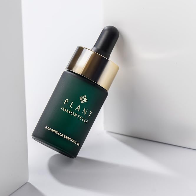 PLANT IMMORTELLE 100% Pure Undiluted Helichrysum Italicum Oil for Skin and Face - Natural, Certified Organic Oil - Anti Aging & Anti Wrinkles Treatment - Wild Grown on the Mediterranean Coast