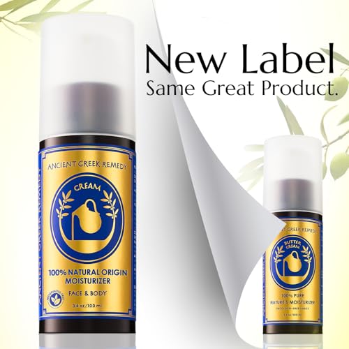 Organic Anti Aging Face and Body Butter Cream for Dry Skin, Hair, Hands, Cuticle, Nails. Made of Almond, Olive, Jojoba Vitamin E, Lavender oil. Day and Night Moisturizer for Women and Men