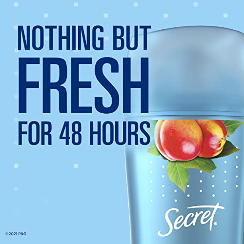 Secret Invisible Solid Antiperspirant and Deodorant, Sweet Nectarine Scent, 2.6 oz