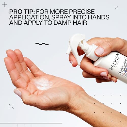 Redken Bonding Lightweight Liquid Conditioner for Damaged Hair Repair | Volumize & Condition | Acidic Bonding Concentrate | Sulfate-Free Spray Conditioner | For Fine or Thin Hair | 6.76 Fl Oz