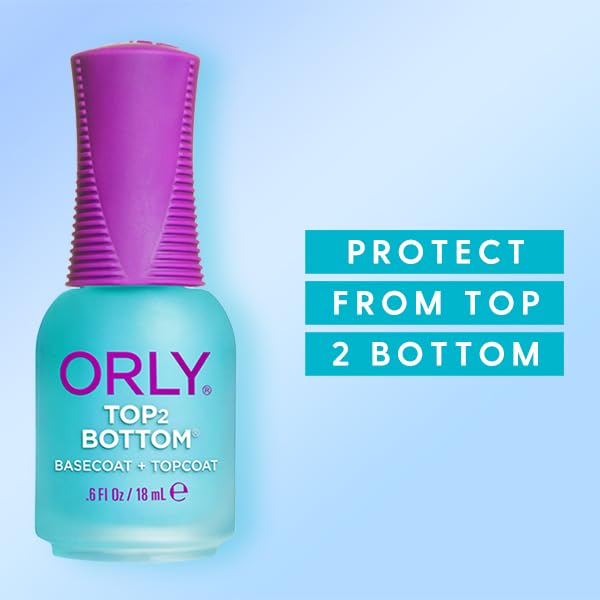 Orly Top 2 Bottom Nail Polish, Blue, 18ml