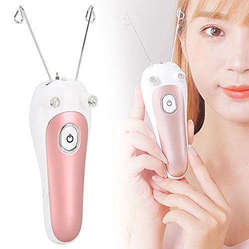 Facial Threading Hair Removal for Women, Facial Threading Hair Removal Machine Electric Hair Shaver Ladies Beauty Epilator Trimmer Cotton Threading Tool for Body Facial Pull