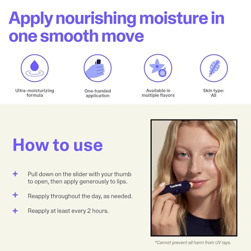 Curology Lip Balm SPF 30 Sunscreen, Nourishing Hydration with Shea Butter for Dry Chapped Lips, Unscented