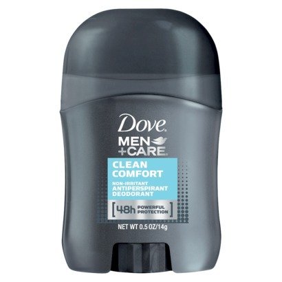KT Travel Dove Men Care Clean Comfort Deodorant Travel Size 0.5 Ounce (Pack Of 6)