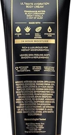 Bath and Body Works Men's Collection Ultimate Hydration Ultra Shea Body Cream 8 Oz 2 Pack (Noir)