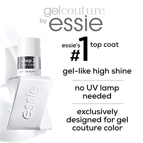 Essie Gel Couture Long-Lasting Nail Polish, 8-Free Vegan, Deep Red, Spiked With Style, 0.46 fl oz