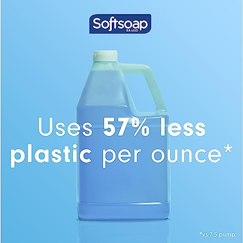 Softsoap Antibacterial Liquid Hand Soap Refill, Refreshing Clean, Moisturizing Hand Soap, 1 Gallon (Pack of 4)