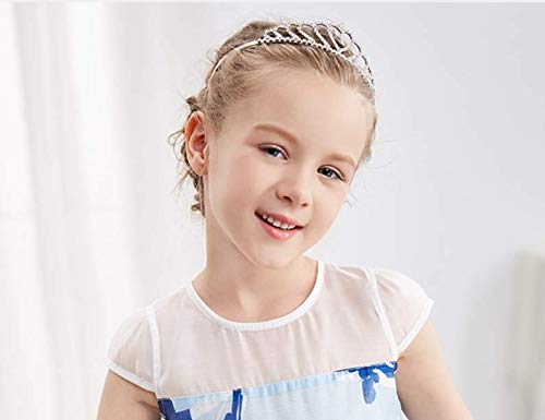 Lovelyshop Girls Heart Rhinestone Tiara Crown for Wedding Prom Birthday Prinecess Party