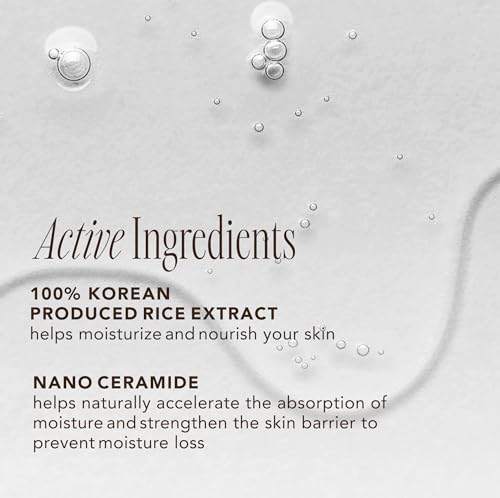 The Face Shop Rice Ceramide Moisturizing Toner - Rice Extract Rice Toner for Face - Strengthens Skin Barrier - Hydrating Targets Dryness - Lightweight Face Moisturizer - Glow Essence Korean Skin Care