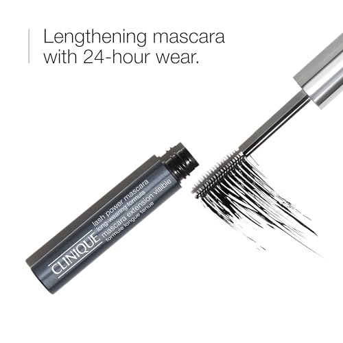 Clinique Lash Power Tubing Mascara Long-Wearing Formula | Length, Smudge-Proof + Safe for Sensitive Eyes, Dark Chocolate, 0.21 Fl Oz