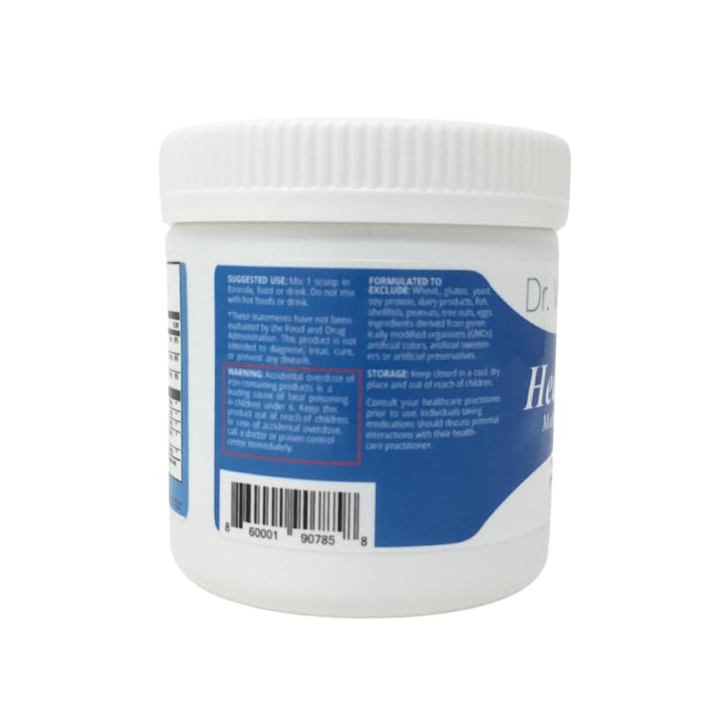 Dr. Wholeness Head Start Multivitamin Powder | Essential Nutrients for Growing Children, Methylated B-Vitamins, Easy to Mix, No Flavors, Sweeteners, or Preservatives | 60 Servings - 2.4 oz